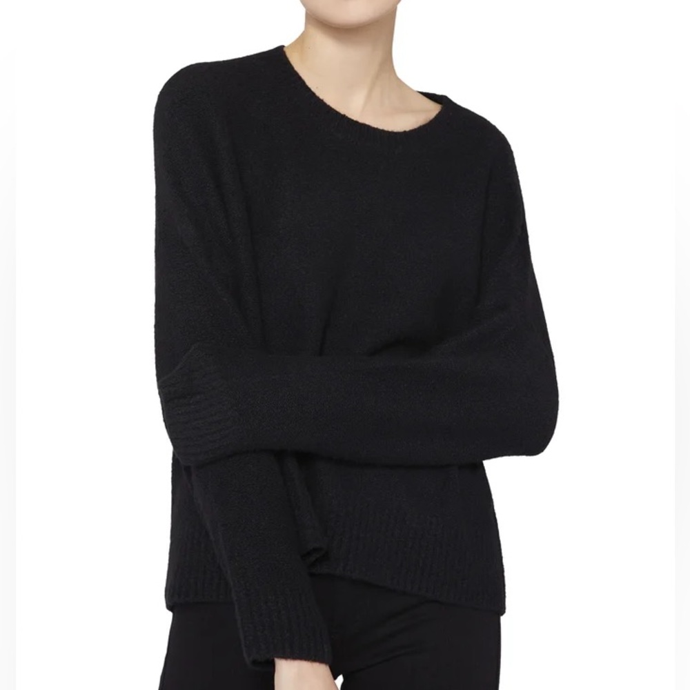 Alice + Olivia Roma Slouchy Black Pullover Sweater